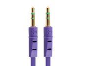 3.3Ft 3.5mm Male to Male M M Jack Stereo Audio Cable Cord Purple for MP4 MP3