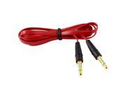 3.3Ft 3.5mm Male to Male M M Jack Stereo Audio Cable Cord Red for MP4 MP3