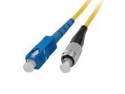 Single Mode SC to FC Fiber Optic Jumper Cable Yellow 2.9M 9 125 Micron