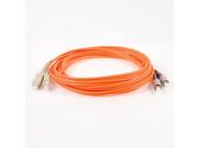 3 Meter 9.8 Ft Multimode FC PC to SC PC Fiber Optic Patch Cord Jumper Cable