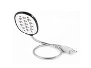 40.5cm Flexible Gooseneck 13 White LEDs Light USB Laptop PC Desk Reading Lamp