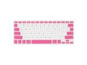 White Pink Silicone PC Keyboard Film Cover Protector for Apple MacBook Air 13.3