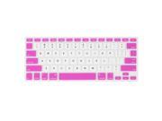 White Fuchsia Silicone Keyboard Film Cover Protector for Apple MacBook Air 13.3