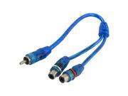 Unique Bargains Y Type Male to 2 Female RCA Splitter Audio Adapter Cord