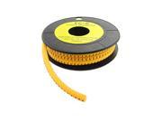 Yellow Concave Conversing Shaped Cable Marker Strip No.4