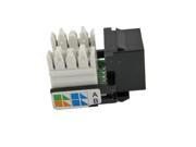 CAT5e RJ45 Module Socket in LAN ADSL Network Black