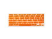 Soft Silicone Keyboard Cover Film Protector Orange for Apple Macbook Pro