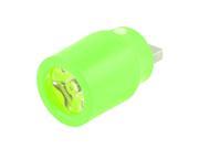Mini Plastic Switch Cylinder White USB LED Light Flashlight Grass Green