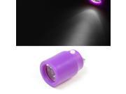 Compact Mini Design Plastic White Light Press Button USB LED Lamp Torch Purple