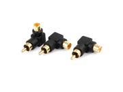 3 Pieces CATV TV 9mm Male Jack Connector RF Coax Aerial Connector