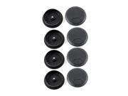 10 x Black 53mm Round Plastic Grommets Cable Hole Covers for Computer Desk