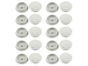20 x Light Gray 53mm Round Plastic Grommets Cable Hole Covers for Computer Desk