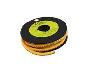EO 0 O Letter Yellow Self Locking Cable Marker 1000 Pcs