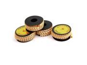 4 Rolls Replacing Yellow Flexible PVC Number 4 7 Printed 6mm2 Wire Cable Markers