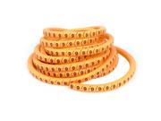 Orange PVC Arabic Number 9 1.5mm2 Wire Cable Markers