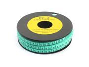 500 Pcs Green Self Locking PVC Number 5 3.6 7.4sq.mm Cable Markers