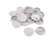 20 Pcs 60mm Gray Computer Desk Table Counter Top Cable Wire Grommets