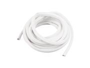 PVC Concave Conversed Blank Flexible Cable Markers Labels White 15m Long