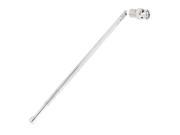 Unique Bargains Silver Tone BNC Male Plug RF Connector 3 Sections Straight Telescopic Antenna