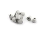 10Pcs Gray Noise Cancellation Memory Foam Earbud Tips Replacement