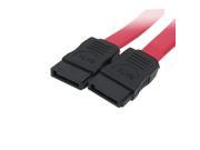 18 Inch 7 Pin Female Plug ATA Serial ATA Data Cable Red