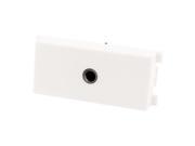 3.5mm Audio Female Module Wall Plate Outlet Socket Adapter White