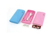 2 Pcs Pink Blue Shell USB 5V 1A Power Bank 6x 18650 Battery Charger DIY Box Case