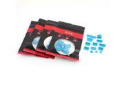 5 Set 13 in 1 Blue Silicon Anti Dust Plug Cover Stopper for MacBook Pro Air
