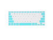 White Blue Silicone PC Keyboard Film Cover Protector for Apple MacBook Air 13.3