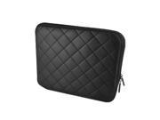 9.7 Inch Black Lozenge Pattern Faux Leather Laptop Bags