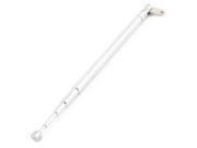 Unique Bargains 90mm to 280mm 5 Sections FM Radio TV Telescoping Antenna Replacement Silver Tone