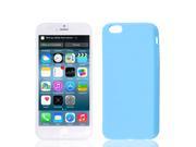 Light Blue Soft Plastic Smooth Case Cover Protector for Apple iPhone 6 4.7