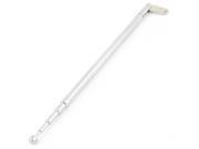 Unique Bargains Right Angled 5 Sections Telescoping Whip Antenna Aerial 128mm 430mm Silver Tone