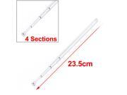 23.5cm Silver Tone 4 Sections Telescoping Antenna Aerial for Car Radio TV