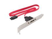 1 2M Length SATA Serial ATA External Port Red Extended Connector