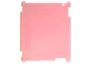 Clear Pink Hard Plastic Protection Case Cover for The New iPad 3