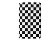 Black White Checker Hard Plastic Back Case for Amazon Kindle Fire