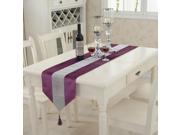 Sparkle Luxury Diamante Table Runner Velvet Wedding Decor 32 x 180cm Purple