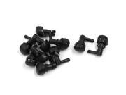 10 Pcs Black 90 Degree Angle Dual Hole Washer Sprayer Nozzle for Car Windscreen 10 Pcs Black 90 Degree Angle Dual Hole Washer Sprayer Nozzle for Car Windscreen
