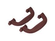 145mm Long Plastic Luggage Part Suitcase Side Carrying Pull Handle Brown 2pcs 145mm Long Plastic Luggage Part Suitcase Side Carrying Pull Handle Brown 2pcs