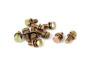 Unique Bargains 10pcs M8x20mm 8.8 Grade Yellow Zinc Plated Hex Head Bolt w Washer Unique Bargains 10pcs M8x20mm 8.8 Grade Yellow Zinc Plated Hex Head Bolt w Washer