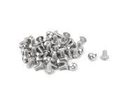 50 Pcs M2.5 x 4mm Silver Tone Stainless Steel Button Head Socket Cap Screw 50 Pcs M2.5 x 4mm Silver Tone Stainless Steel Button Head Socket Cap Screw