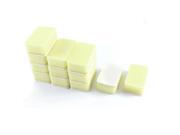 Unique Bargains 12 Pcs Yellow White Retangle Shape Car Wax Waxing Polishing Sponge Pads Blocks Unique Bargains 12 Pcs Yellow White Retangle Shape Car Wax Waxing Polishing Sponge Pads Blocks