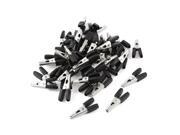 Unique Bargains Black Nonslip Grip Insulated Test Lead Crocodile Alligator Clips 35mm 50 Pieces Unique Bargains Black Nonslip Grip Insulated Test Lead Crocodile Alligator Clips 35mm 50 Pieces