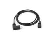 USB 2.0 Micro 5P Female to 90 Degree Type C Adapter Cable Cord 1.0M Black USB 2.0 Micro 5P Female to 90 Degree Type C Adapter Cable Cord 1.0M Black