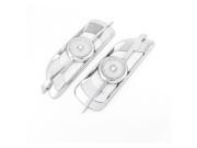 Global Bargains Silver Tone Plastic Rhinestone Detail Air Flow Fender Sticker 2 Pcs for Car Global Bargains Silver Tone Plastic Rhinestone Detail Air Flow Fender Sticker 2 Pcs for Car