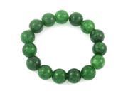 Global Bargains Wrist Decoration Dark Green Plastic Beads Stretchy Bracelet Bangle for Woman Global Bargains Wrist Decoration Dark Green Plastic Beads Stretchy Bracelet Bangle for Woman