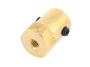 Gold Tone 6mm Shaft Bore Motor Flexible Coupling Coupler Gold Tone 6mm Shaft Bore Motor Flexible Coupling Coupler
