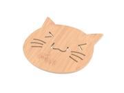 Global BargainsRestaurant Wooden Cat Designed Heat Resistant Cup Cushion Pot Pad Light Brown Global BargainsRestaurant Wooden Cat Designed Heat Resistant Cup Cushion Pot Pad Light Brown