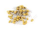 50 x 1uF 50V 2 Pin 2.5mm Pitch Radial Tantalum Bead Capacitors Yellow 50 x 1uF 50V 2 Pin 2.5mm Pitch Radial Tantalum Bead Capacitors Yellow